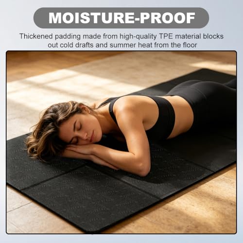 Alfombrilla para cinta de correr en casa protector de suelo antiruido para ejercicio en salón 5
