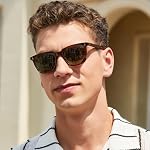 CARFIA Retro Acetate Polarized Sunglasses for Men UV400 Protection Driving Outdoor Anti-Glare Sun Glasses CA5354WS - Image 2