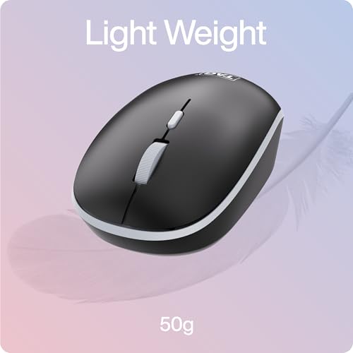Image of TAG WM500 Black /Grey Wireless Mouse, 2.4GHz USB Receiver, Dedicated DPI Button (800 /1200 /1600), 4 Buttons, Ambidextrous & Light, Power-Saving, 10m Range, 1x AA Battery, Supports Windows /Mac /Linux /iOS