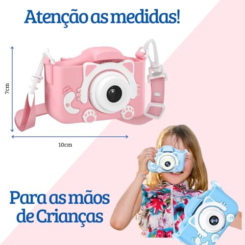 Câmera Digital Infantil Portátil 20MP 1080P HD Câmera de Vídeo Filmadora Câmera Selfie recarregável
