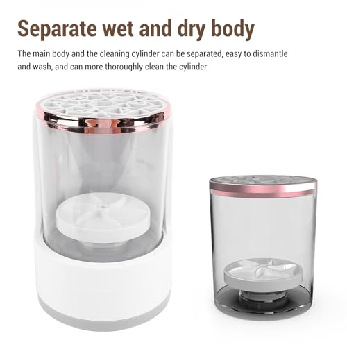 Electric Makeup Brush Cleaner with Dryer, Portable Automatic USB Cosmetic Brushes Cleaner Machine for All Size Makeup Brushes