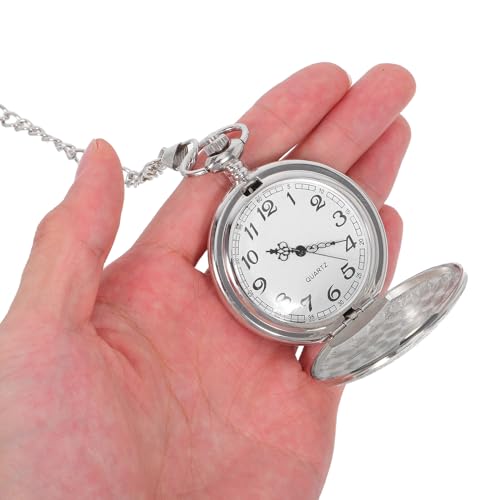 Dames Zakhorloge Herenzakje Horloge Pocket Horloge Voor Mannen Heren Zakhorloges Silver - Afbeelding 5