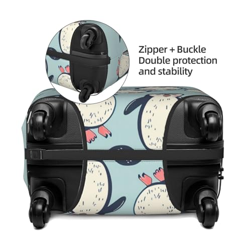 Cartoon Penguin Luggage Cover for Suitcase Cute Elastic Suitcase Cover Protector Luggage Sleeve Anti Scratch Dust Fits29-32 Inch4