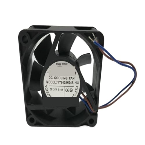 Ventilateur industriel DC 6 cm 24V 0.19A YY6025H24B double roulement à billes à deux fils