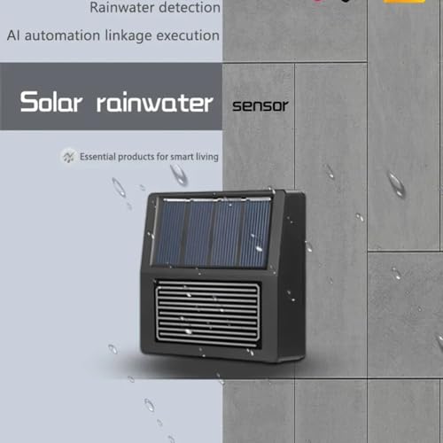 Capteur de pluie Zigbee solaire avec détection en temps réel