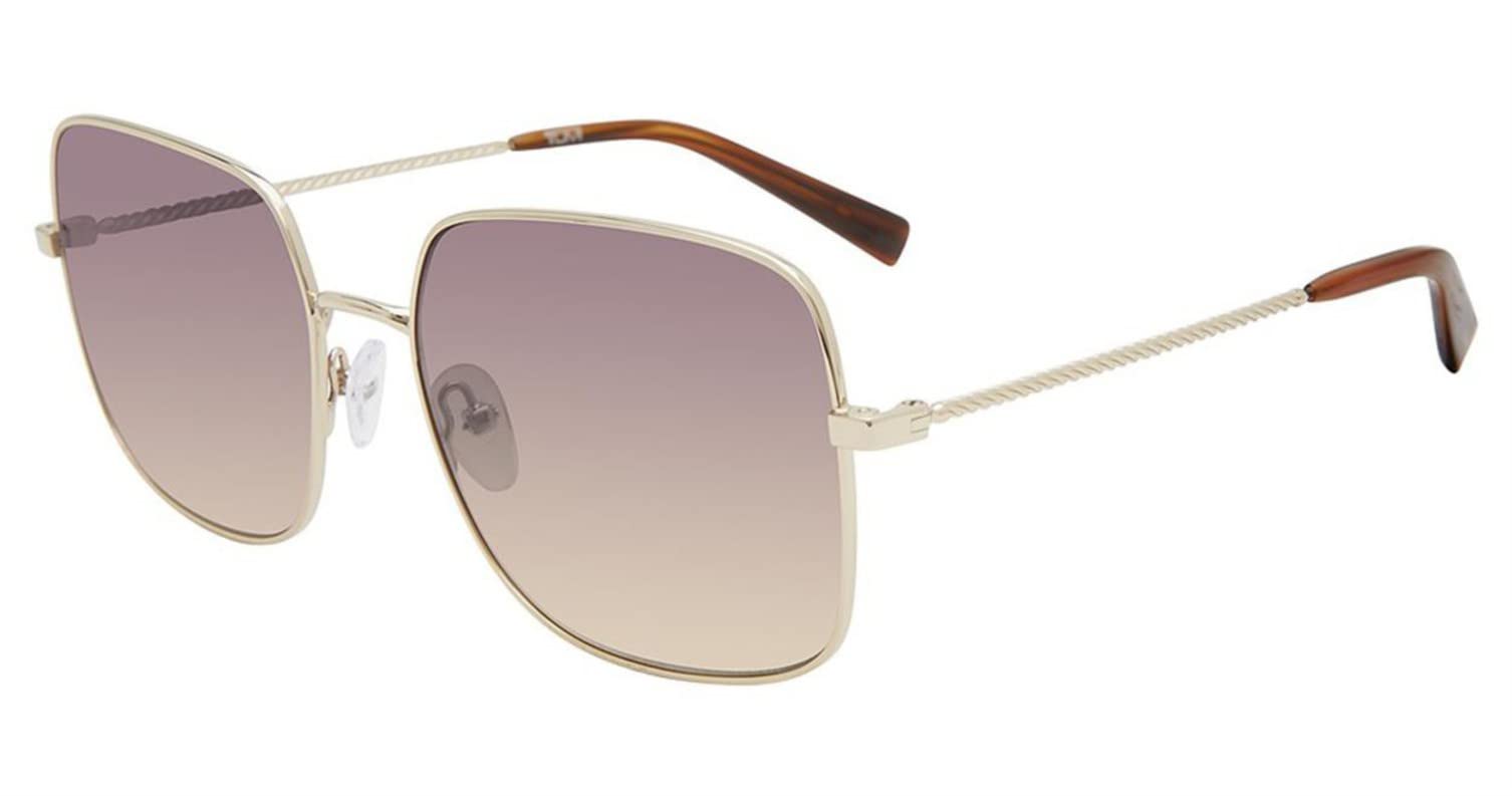 TUMI 007 Women's Square Sunglasses, 57mm - Gold