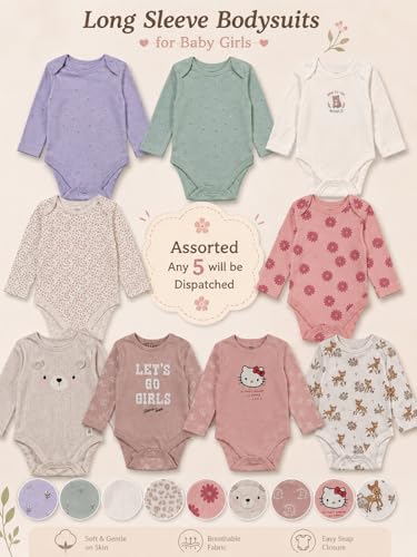 Image of TuddyBuddy 100% Cotton Romper /Bodysuit for Baby Girls