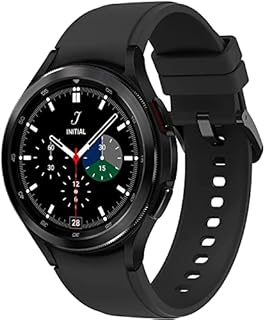 Samsung Galaxy Watch4 Classic, Runde Bluetooth Smartwatch, Wear OS, drehbare Lünette, Fitnessuhr, Fitness-Tracker, 46 mm, Black