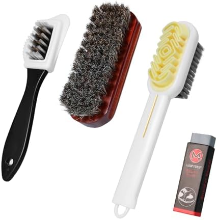 Set of 4 Suede Brushes for Shoes, Suede Brush, Suede and Nubuck B...