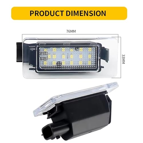 Lámpara de luz matrícula LED Dacia Duster iluminación trasera anti-error 4