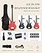 Ktaxon 36 Inch Bass Guitar 4 String Electric Bass Guitar with Dual Connectivity & Portable Power 15W Amp, Excellent Tone, Exquisite Craftsmanship and Ergonomic Body Design for Beginner(Red)