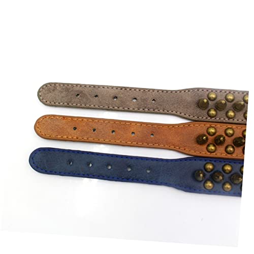 Collier pour chien rivets et clous ronds robustes ajustables Angoily