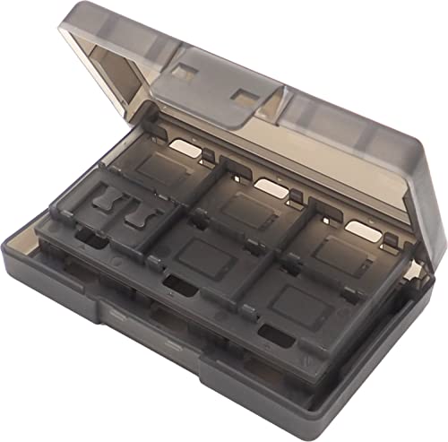 オーディオファン カセットケース Switch ゲームカード用 キャリングケース switchソフトケース スイッチ 収納ボックス クリアブラック 24枚まで