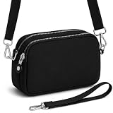 Bolsa Feminina Transversal Pequena Premium Casual Moderna Compacta Preta