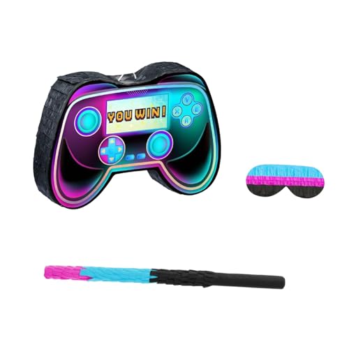 Piñata manette de jeu vidéo pour éviter une décoration d'anniversaire ennuyeuse