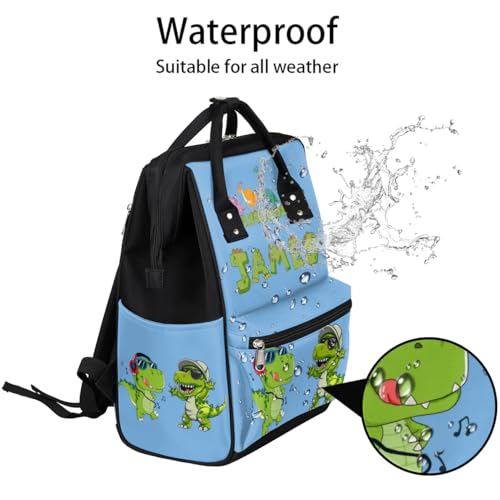 Image of Dinosaur Diaper Backpack for Baby Boys