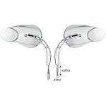 FADDIU-Universal-8mm-Double-Rear-View-Side-Mirrors-Fits-Road-US-ChromeFree-Return-and-ExchangeFast-delivery