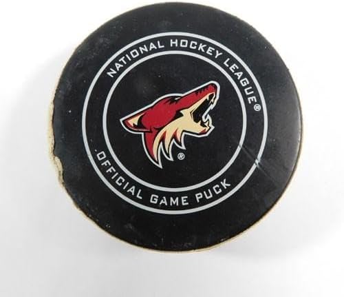 2018 Arizona Coyotes vs. Los Angeles Kings Game Used Puck 3-13-18 AA0031596 - NHL Unsigned Game Used Pucks
