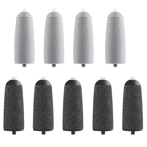 9 Stück hornhautentferner ersatzrollen，Nachfüllpackungen enthalten 5 extra grobe und 4 reguläre grobe Köpfe，Pediküre-Ersatzköpfe für Flawless Pedi, Elektrischer Kallusentferner Pedi Ersatzrollenkopf