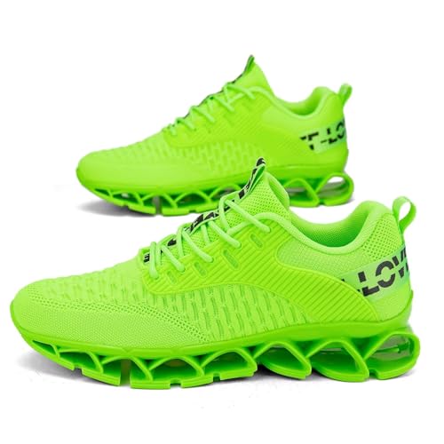 Image of Vooncosir Men's Fashion Sneakers Breathable Mesh Running Shoes Blade Non Slip Soft Sole Casual Athletic Walking Shoes