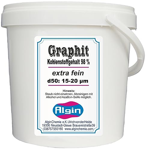 Graphitpulver 99% superfein 19 m 1 Liter Eimer