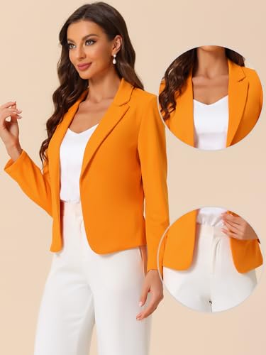 Allegra K Business Blazer for Women's 2025 Fall Work Office Open Front Casual Dressy Suit Jackets2