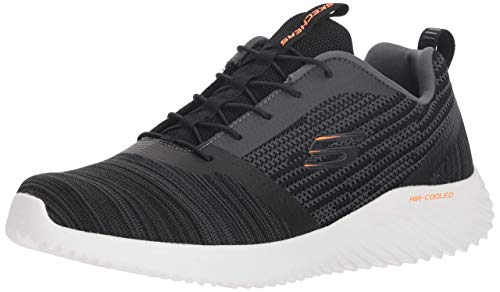 Skechers Bounder, Sneakers Hombre, Black Mesh/PU/Trim, 42 EU