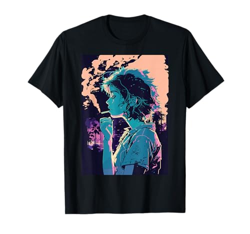 Japanese Vaporwave Sad Anime Girl Indie Aesthetic Otaku T-Shirt