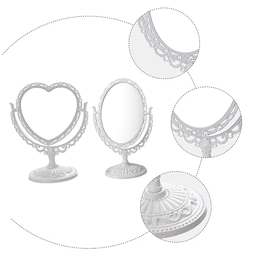 Ipetboom Espejo de Maquillaje Dobles Corazón 2 Piezas miniatura 7