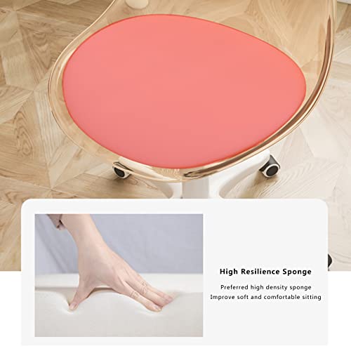 Chaise de bureau pivotante et roulante avec dossier ergonomique en plastique - 7