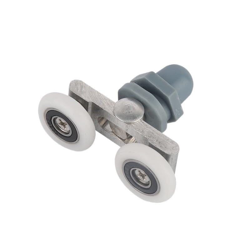 Ruedas Mampara Ducha 1 pieza de 19/23/25/27 mm for puerta corrediza vidrio, polea doble rueda oscilante, rodamientos, ruedas, corredores for accesorios cabina ducha(19mm)