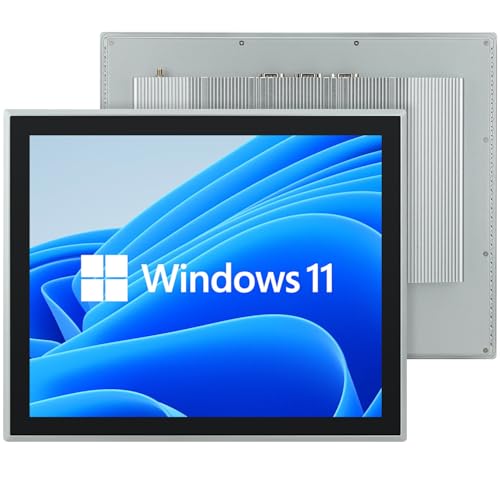 Image of 19-Inch Industrial Embedded Panel PC, Ratio 4:3 Multi-Touchscreen-Monitor,Industrial Touch Screen Panel Computer,WiFi & Built-in Speakers,IP65 Front,Win 11 I7 RAM 8G+512G SSD
