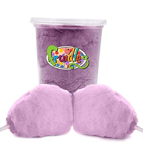 Cotton Candy Blue, Pink, or Purple Party Flavors Supplies Birthday Treats for Kids, Kosher, 2oz Tub (Purple, Single)
