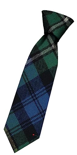 Cravate en laine écossaise garçon tartan Campbell of Argyll authentique