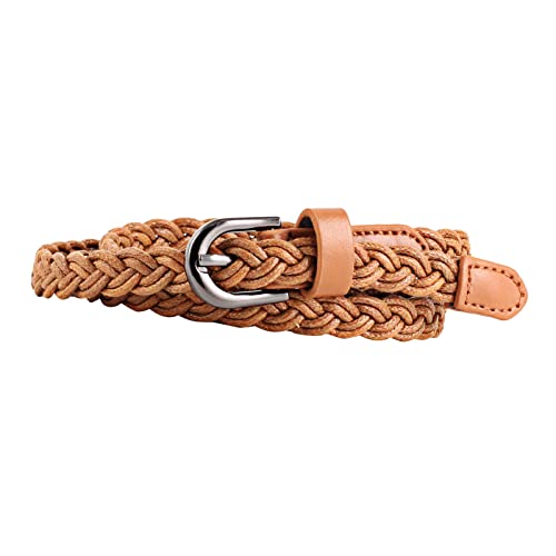 Lanskirt cinturón de paja tejida para mujer cinturón de cintura elástico cinturón de vestido trenzado con hebilla de color madera metalizado cinturón mujer ancho para verano pantalones vaqueros,