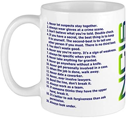 BSM Official Gibbs Rules 11oz Coffee Mug Cup Tea NCIS Mugs New Version ) Gift For All Occasions - Christmas, Birthday, Father's Day, Mother's Day, Anniversary, Valentine's Day Gift Exchange image 5