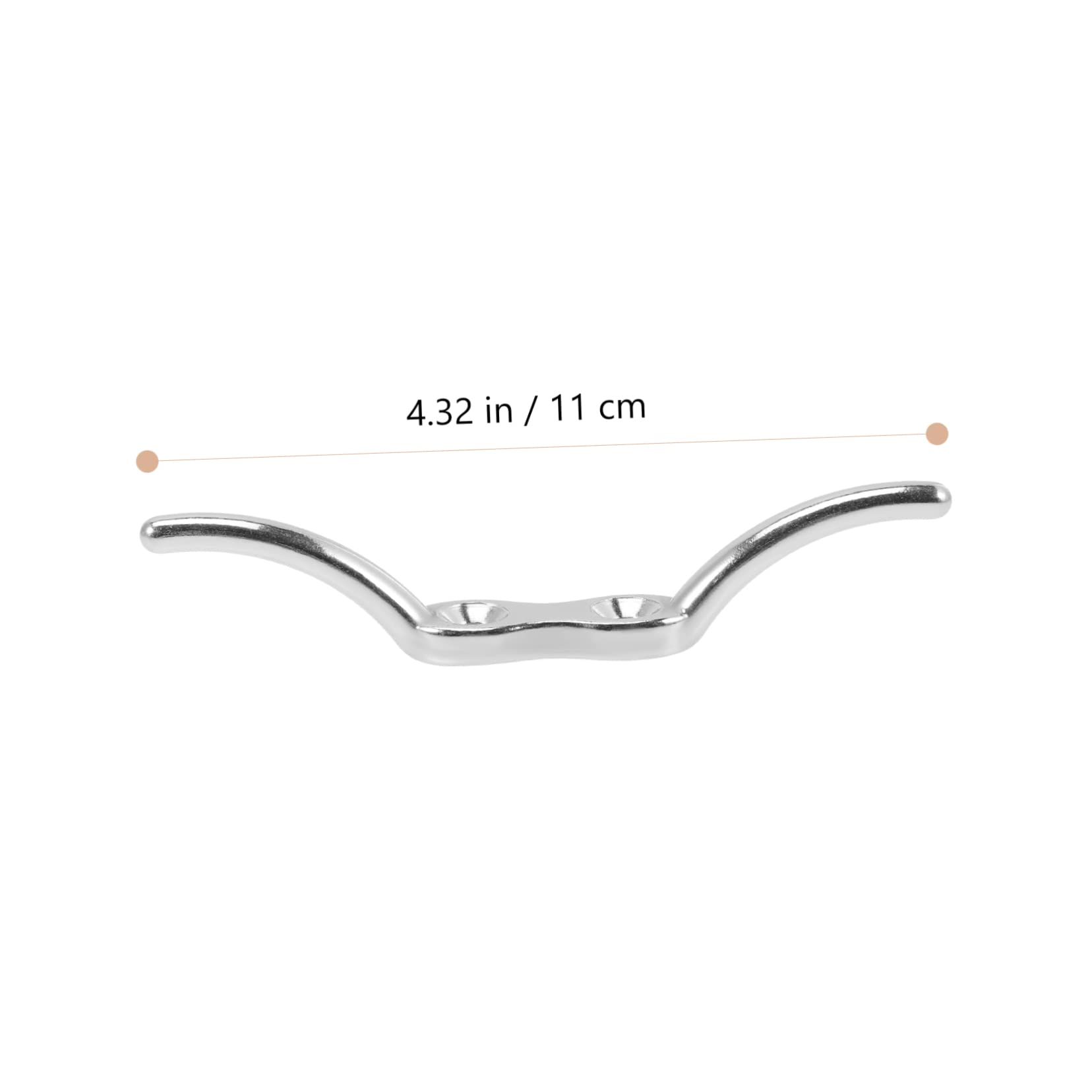 BESPORTBLE Flag Pole Parts 4pcs Boat Dock Cleats in 316 Stainless Steel for Marine Hardware