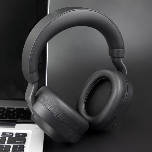 SOULWIT Almohadillas para Jabra Evolve2 85 - Negro | (No compatible con Elite 85H), almohadillas para auriculares inalámbricos Evolve2 85 UC/MS miniatura 3