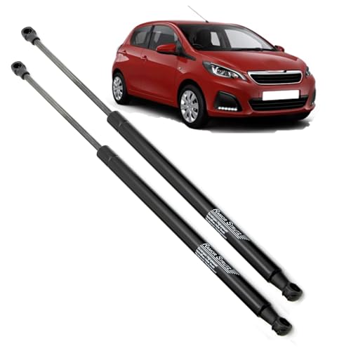 Ramor Strutz 2x Tailgate Gas Struts Compatible with a Peugeot 108 2014-2022. Tailgate Gas Springs Replacement for B000877780 and others.