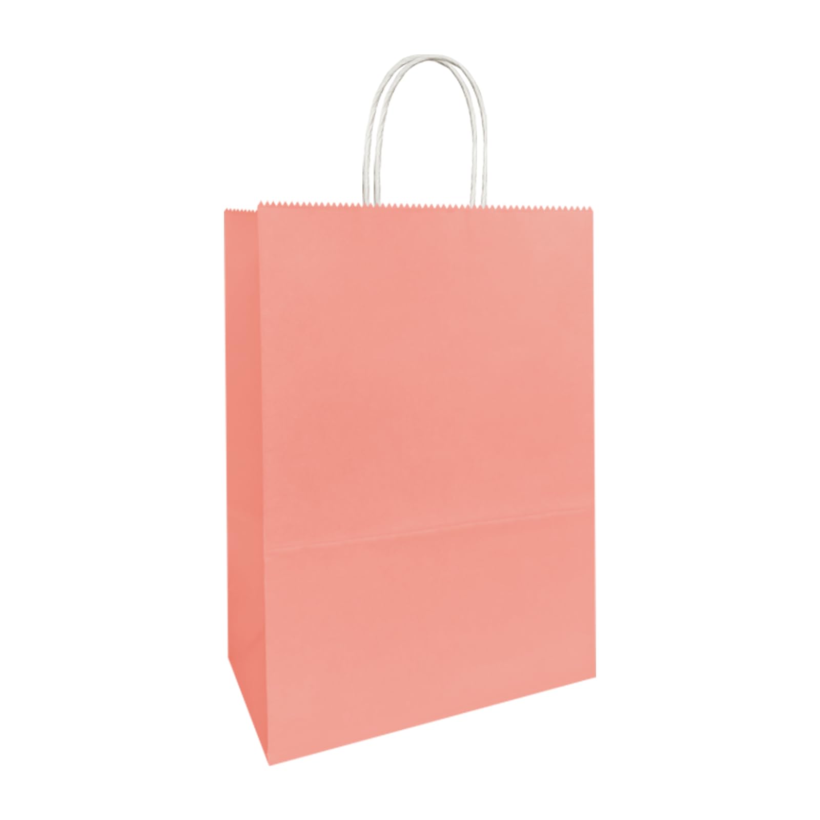 Weifeng 50pcs Paper Bags with Twist Handles, Pink Party Gift Bag 21*11*27cm — image 1