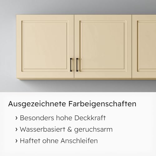 Acryllack Viton Buntlack 0,7 kg Beige Seidenmatt für Innen und Außen