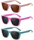 RSQQAV Kids Polarized Sunglasses for Girls Boys UV400 Protection Classic Fashion sun Glasses Lightweight Material Age 3-10