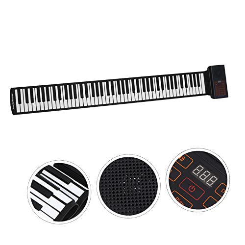 COSMEVIVI 88 rouleau de piano clavier pour les enfants clavier électronique pour enfants clavier portable piano enroulable piano pour débutant piano électronique portatif Gel de silice Black - Les Beatles, Paul McCartney, John Lennon, RIngo Starr, George Harrison COSMEVIVI 88 rouleau de piano clavier pour les enfants clavier électronique pour enfants clavier portable piano enroulable piano pour débutant piano électronique portatif Gel de silice Black – Image 3