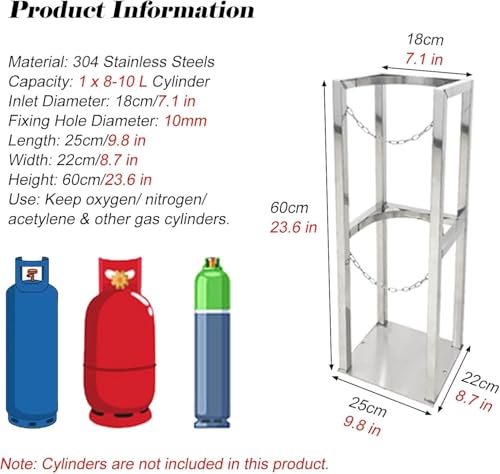 Support bouteille de gaz stable pour sécuriser l'atelier - 2