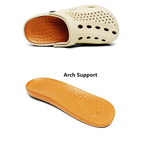 Image of SOSOWHLTE Men's & Women's Arch Support Clogs Garden Shoes Removable Insole