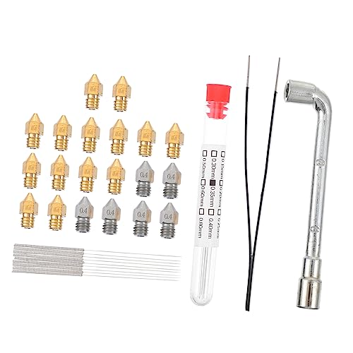 SOLUSTRE Nozzle Cleaning Tool 3d Printer Cleaning Kit Long Grease Needle Storage Tube Random Color