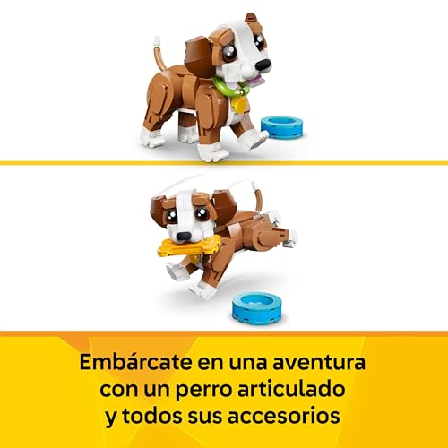 Miniatura 4 de Lego Creator 3en1 Simpáticos Animales: Cachorro Juguetón - Figuras De Animales Transformables En Ardilla, Pato Y Perro De Juguete - Regalo De Cumpleaños Para Niños Y Niñas De 8 Años - 31382
