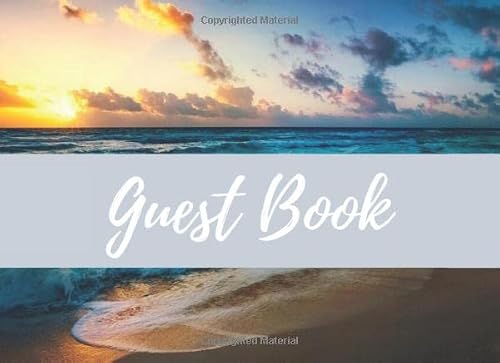 Guest Book: For Rental Property Owners (Beach Theme)
