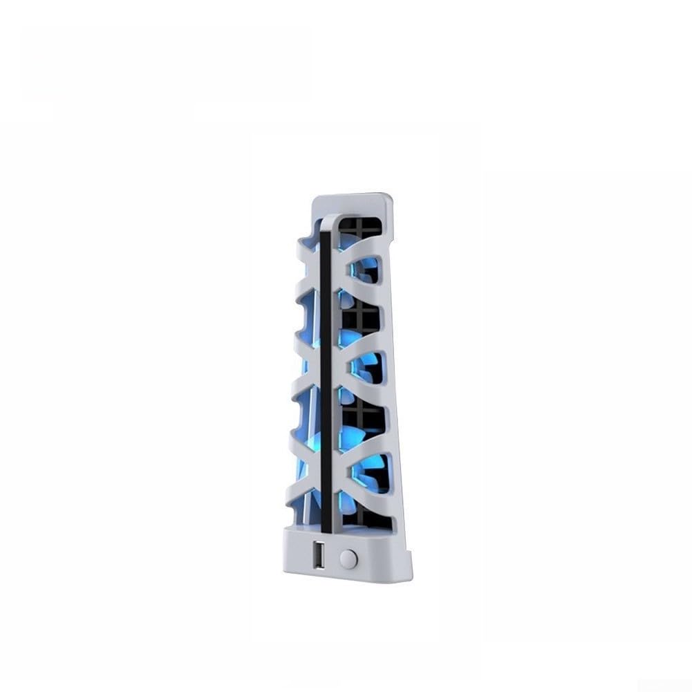 Ventilateur de refroidissement pour PS5, dissipation efficace de la chaleur, refroidisseur de console ABS pour PlayStation 5 avec fonctionnement silencieux (blanc)