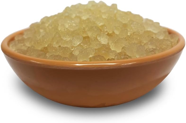 Feelgood Kefir™ - LIVE LARGE sized Water Kefir Grains (50 grams) | Large Strainer, Spoon & 1 Complementary Milk Kefir Starter Culture powder Sachet | MSDS & FSSAI Certified | Lifetime Reusable &